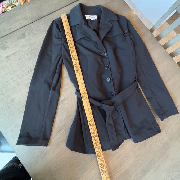 Iceberg - Made in Italy, vintage black trench coat, size 46 - Picture 8 of 13